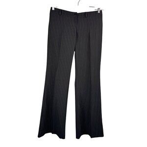 VTG Wet Seal striped flare low rise trouser pants Y2K sz M